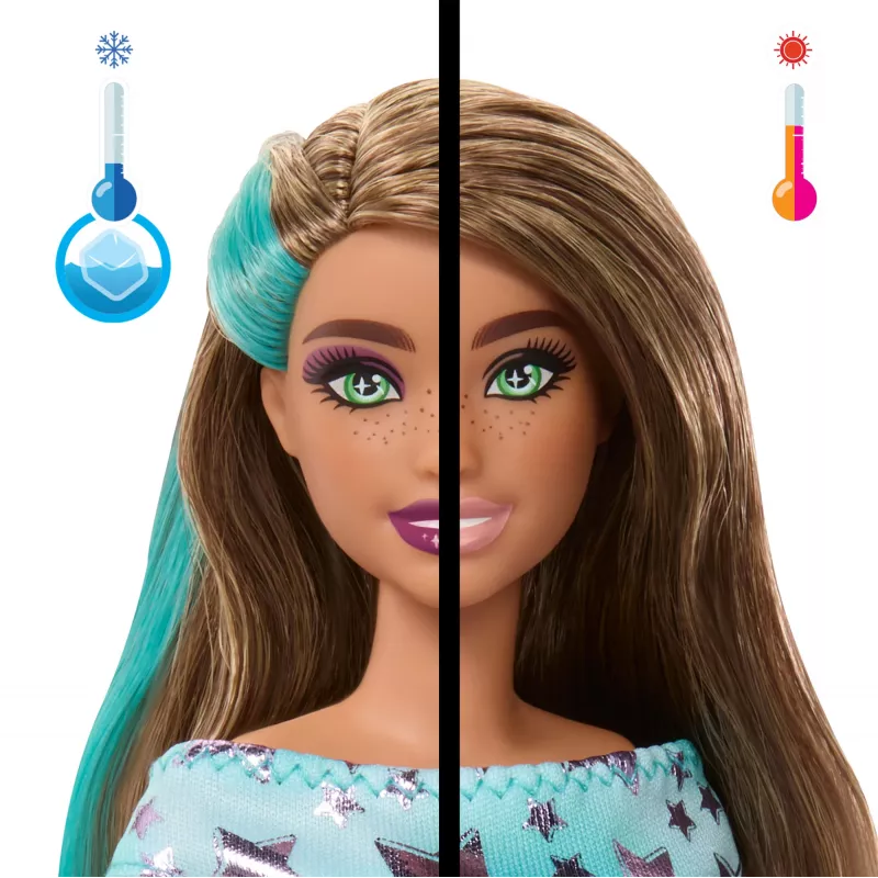 Barbie Party Unboxed Pet Birthday Series lalka & Accessories, Party Stars Set with 10 Surprises