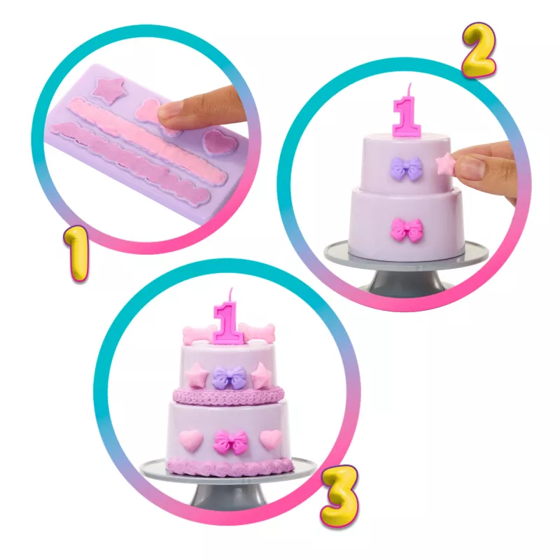 Barbie Party Unboxed Pet Birthday Series Lalka i akcesoria, zestaw Birthday Bows z 10 niespodziankami