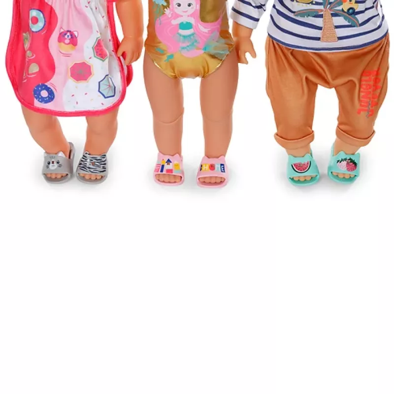 BABY born Kapcie 3 różne wzory 43cm Buty dla lalek