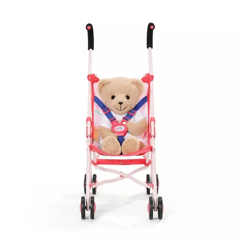 Różowy wózek dla lalek BABY born z torbą
