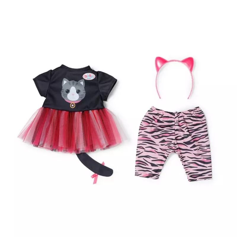 BABY born Cat Dress, zestaw ubranek dla lalki, 3 lat(a) BABY born Cat Dress. Typ produktu: Zestaw ubranek dla lalki, Zalecany wiek (min): 3 lat(a), Składany