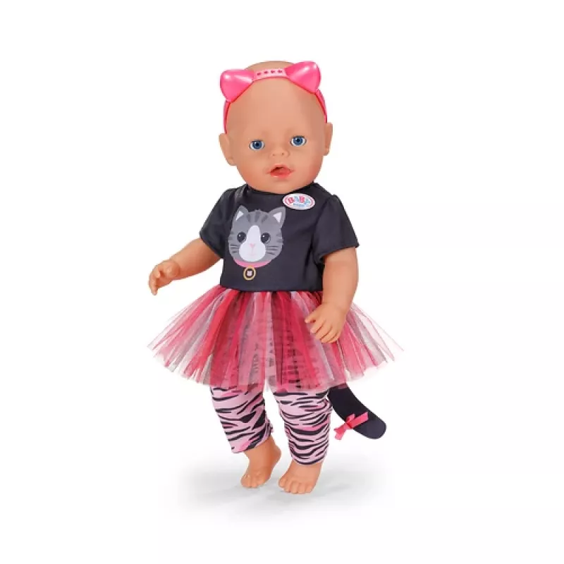 BABY born Cat Dress, zestaw ubranek dla lalki, 3 lat(a) BABY born Cat Dress. Typ produktu: Zestaw ubranek dla lalki, Zalecany wiek (min): 3 lat(a), Składany