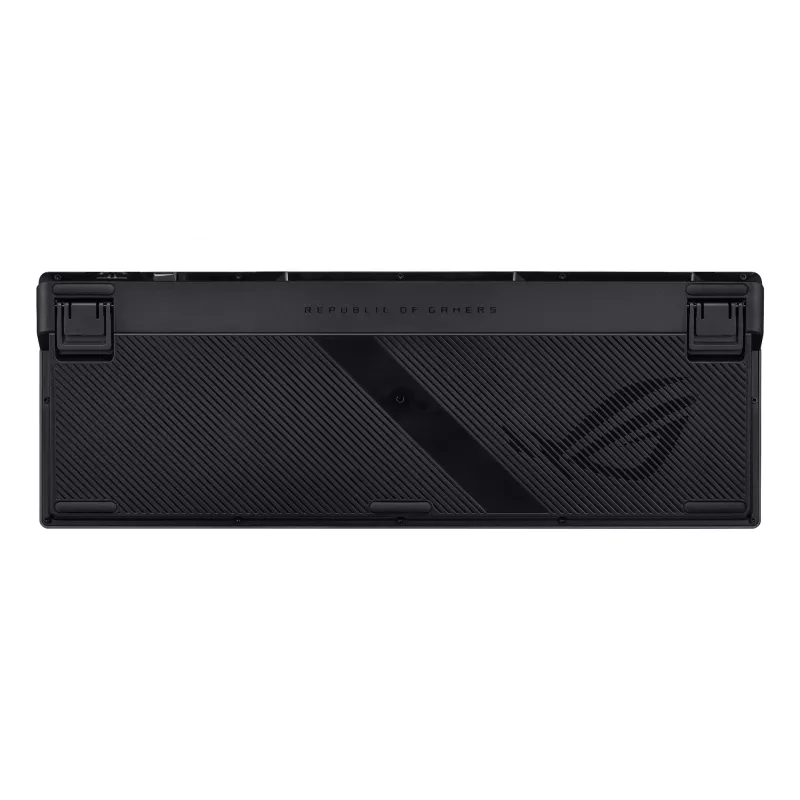 Mechaniczna klawiatura gamingowa ASUS ROG Azoth 96 HE — 96% QWERTZ, USB + RF Bezprzewodowa + Bluetooth, Przełączniki magnetyczno-mechaniczne, RGB, Czarny
