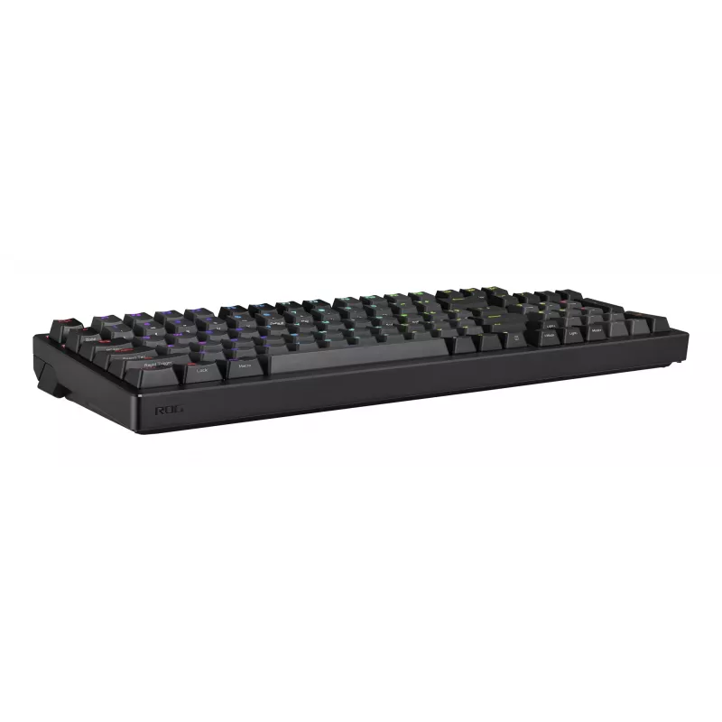 Mechaniczna klawiatura gamingowa ASUS ROG Azoth 96 HE — 96% QWERTZ, USB + RF Bezprzewodowa + Bluetooth, Przełączniki magnetyczno-mechaniczne, RGB, Czarny