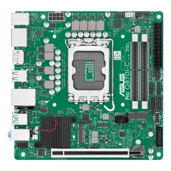 Płyta główna Mini ITX ASUS PRO Q870I-C-CSM LGA 1851, Intel Q870, DDR5 SO‑DIMM, 2 sloty, do 128 GB