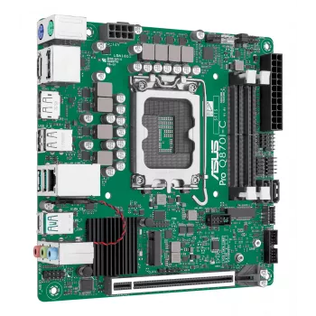 Płyta główna Mini ITX ASUS PRO Q870I-C-CSM LGA 1851, Intel Q870, DDR5 SO‑DIMM, 2 sloty, do 128 GB