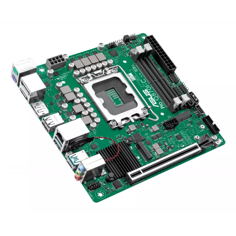 Płyta główna Mini ITX ASUS PRO Q870I-C-CSM LGA 1851, Intel Q870, DDR5 SO‑DIMM, 2 sloty, do 128 GB