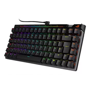 Mechaniczna klawiatura gamingowa ASUS ROG Falchion Ace 75% — USB, przełączniki magnetyczno-mechaniczne, RGB, czarna