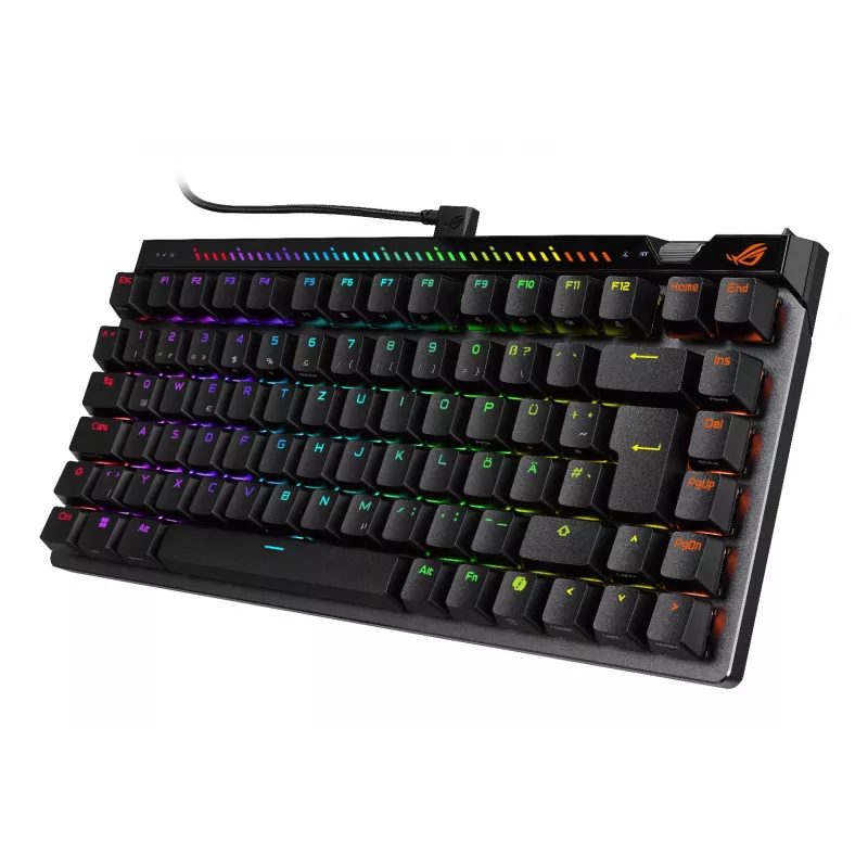Mechaniczna klawiatura gamingowa ASUS ROG Falchion Ace 75% — USB, przełączniki magnetyczno-mechaniczne, RGB, czarna