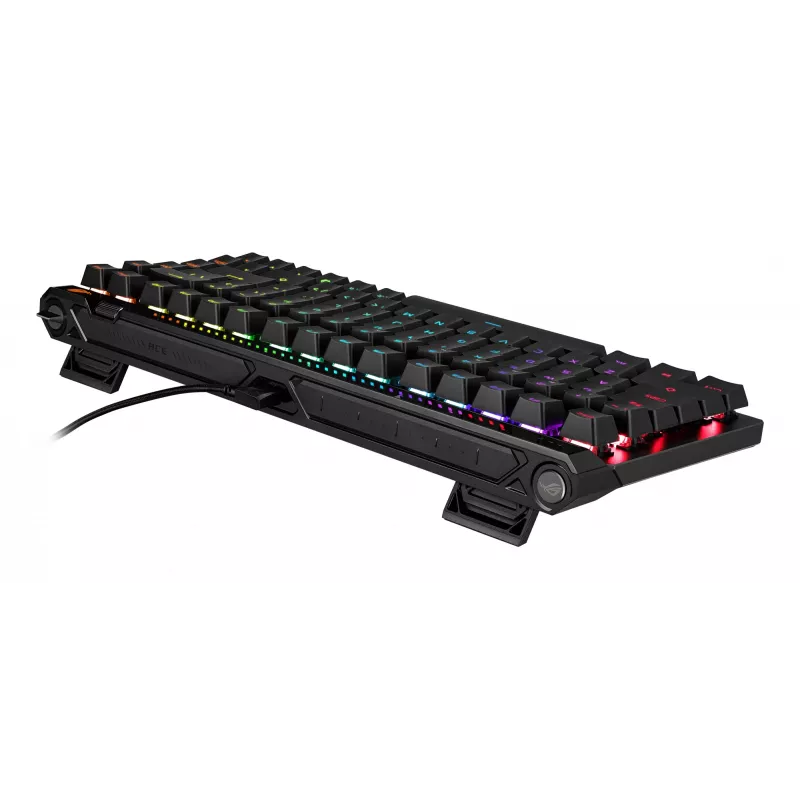 Mechaniczna klawiatura gamingowa ASUS ROG Falchion Ace 75% — USB, przełączniki magnetyczno-mechaniczne, RGB, czarna