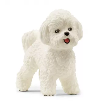 schleich Bichon Frise, 3 lata, Psy, Zwierzęta gospodarskie / zabawki rolnicze, Biały, Plastik