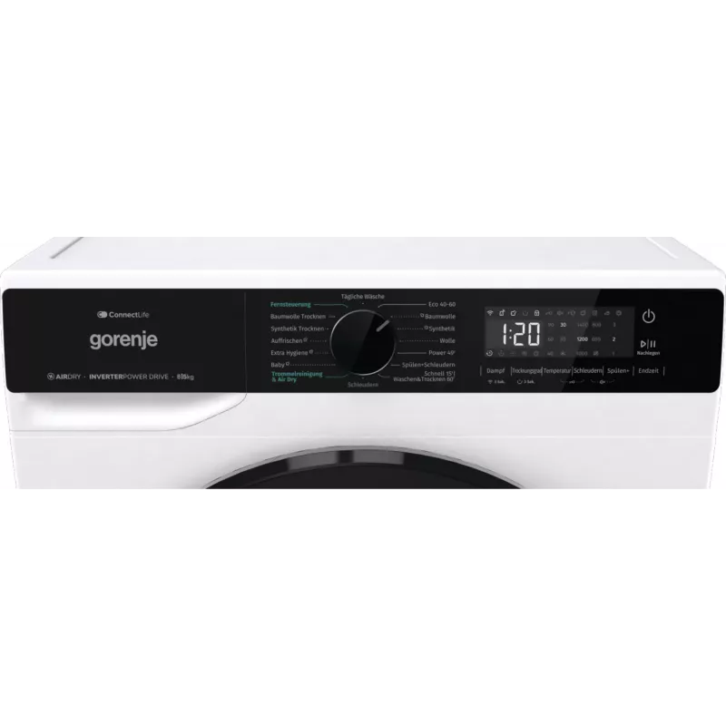 Gorenje WD2PA854ADW/DE pralko-suszarka Wolnostojąca Ładowanie od przodu Biały