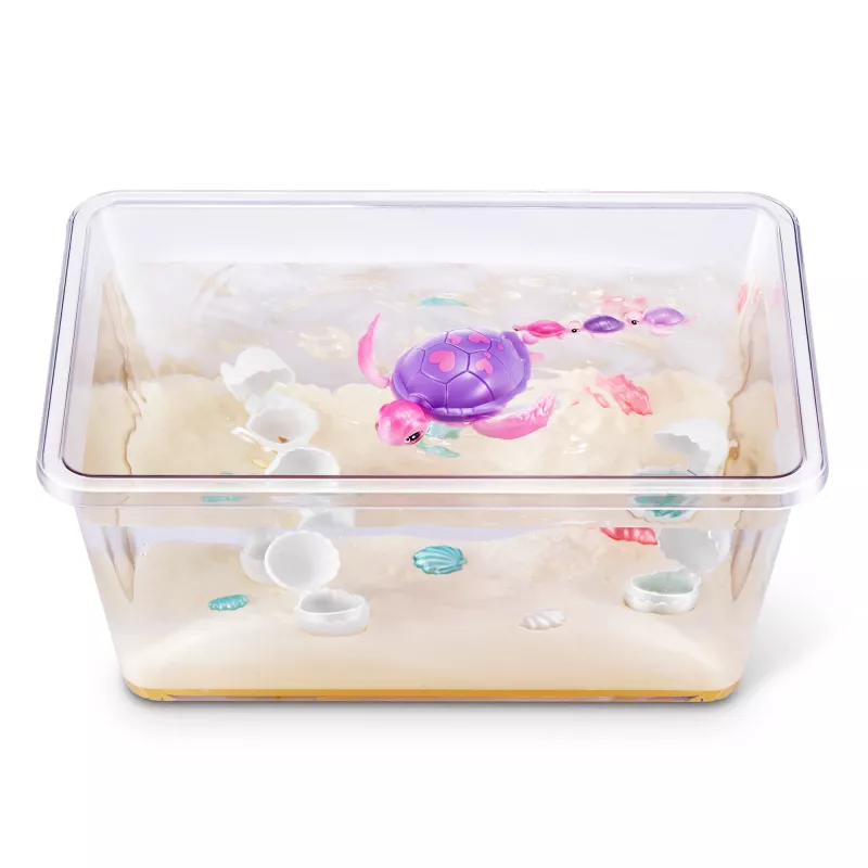 Zuru Pets Alive Mommy Turtle Surprise zabawka interaktywna, wielokolorowy, bateria LR44