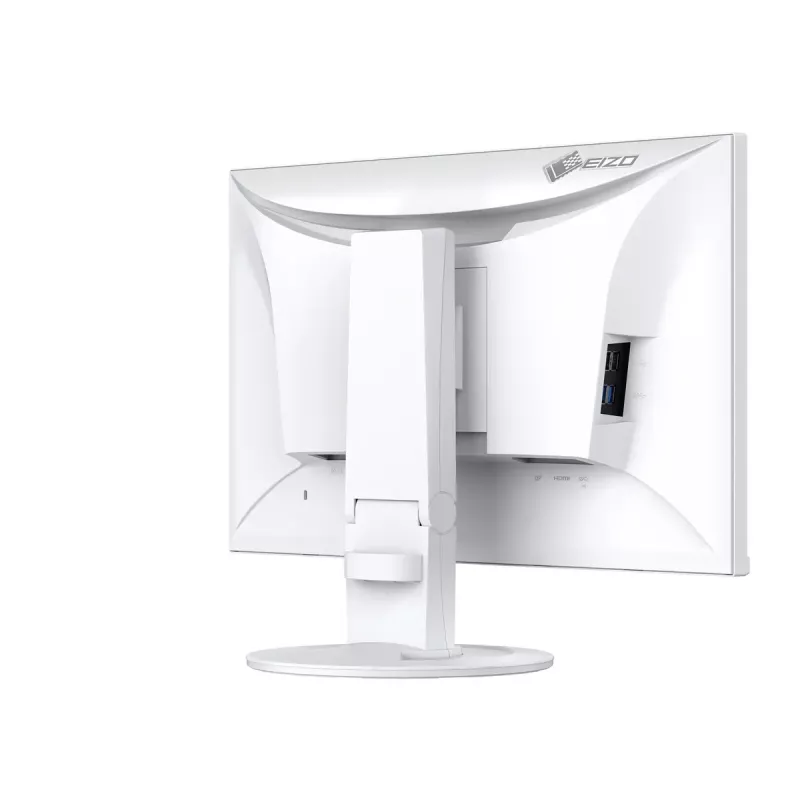 Monitor komputerowy EIZO FlexScan EV2400R-WT — 23,8 cala (60,5 cm) Full HD IPS, 1920×1080, 5 ms, hub USB, głośniki, regulacja wysokości, VESA, biały