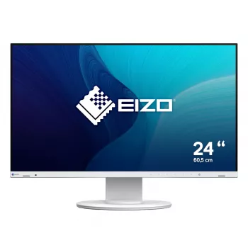 Monitor komputerowy EIZO FlexScan EV2400R-WT — 23,8 cala (60,5 cm) Full HD IPS, 1920×1080, 5 ms, hub USB, głośniki, regulacja wysokości, VESA, biały