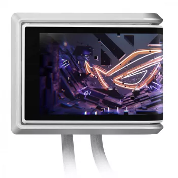 Uniwersalny chłodnica cieczą ASUS ROG RYUO IV 360 ARGB WHT — radiator 360 mm, wentylatory 120 mm, biały