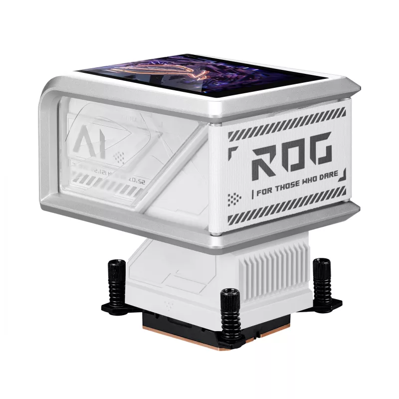 Uniwersalny chłodnica cieczą ASUS ROG RYUO IV 360 ARGB WHT — radiator 360 mm, wentylatory 120 mm, biały