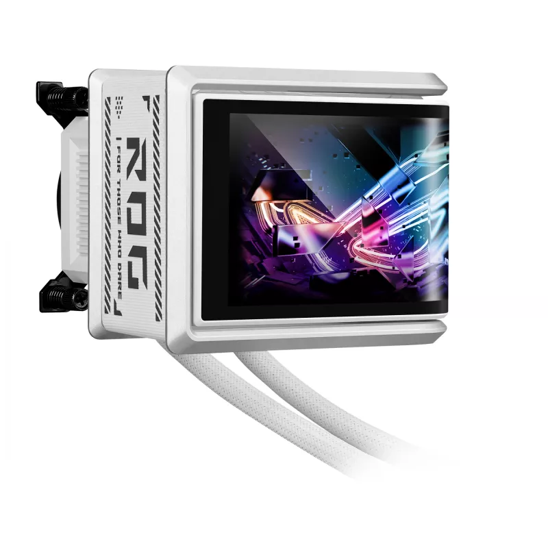 Uniwersalny chłodnica cieczą ASUS ROG RYUO IV 360 ARGB WHT — radiator 360 mm, wentylatory 120 mm, biały