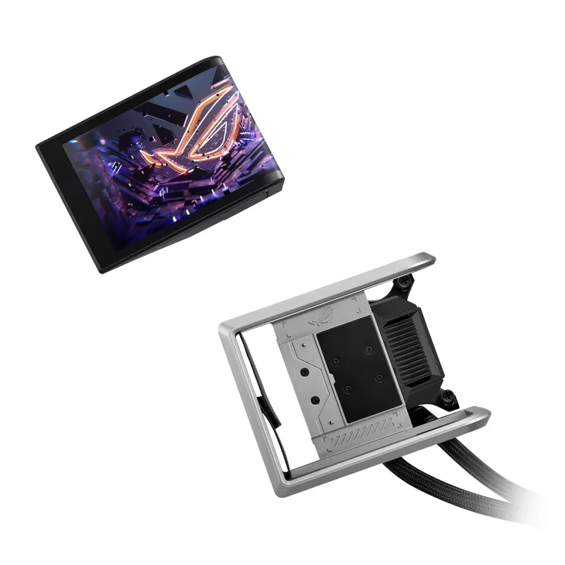 Chłodnica cieczy typu all-in-one ASUS ROG RYUO IV 360 ARGB — chłodnica 360 mm, wentylatory 120 mm, czarna