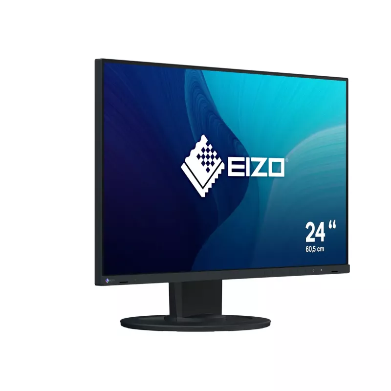 Monitor komputerowy EIZO FlexScan EV2400R-BK 23,8 cala (60,5 cm) Full HD 1920x1080 IPS LCD, 5 ms, hub USB, głośniki, VESA, regulacja wysokości, czarny