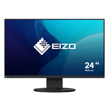 Monitor komputerowy EIZO FlexScan EV2400R-BK 23,8 cala (60,5 cm) Full HD 1920x1080 IPS LCD, 5 ms, hub USB, głośniki, VESA, regulacja wysokości, czarny