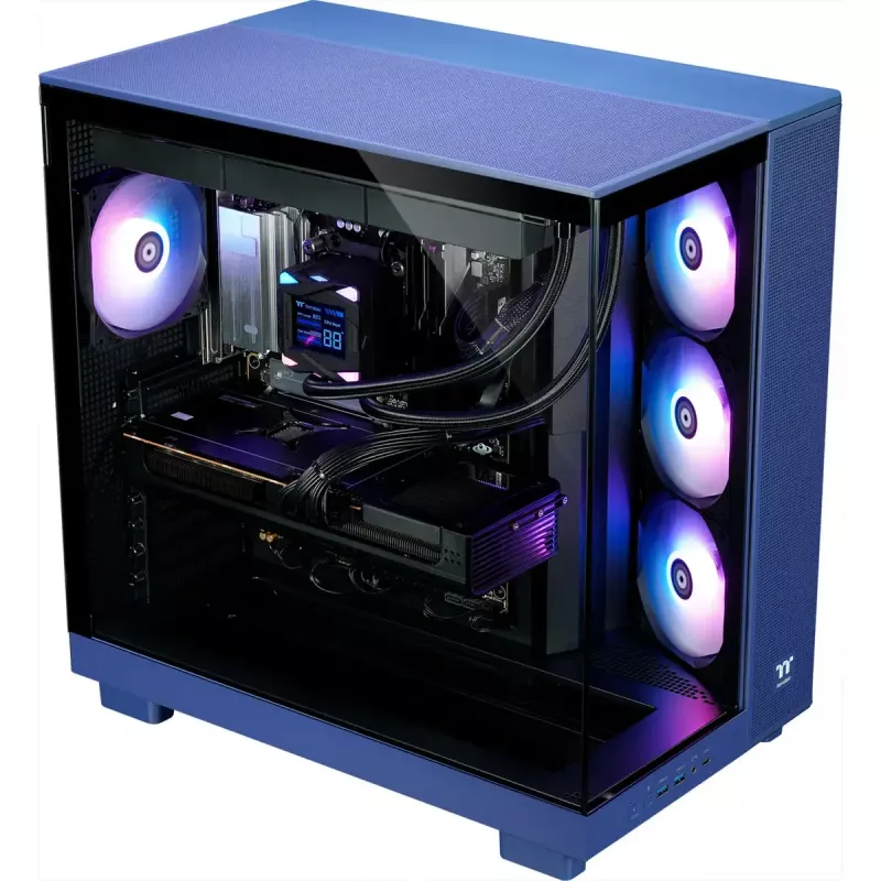 Komputer stacjonarny do gier THERMALTAKE FTW V380XL 9070XT fioletowy/przezroczysty z systemem Windows 11 Pro
