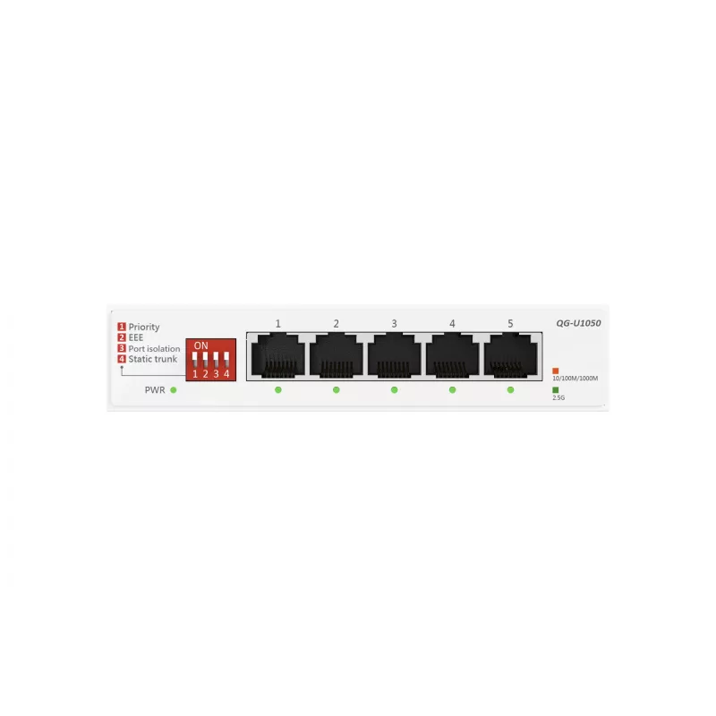ASUS QG-U1050 niezarządzalny przełącznik Ethernet 2.5G (100/1000/2500) biały