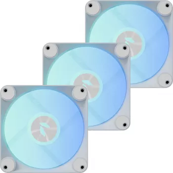 APNX FP1-R 120 mm wentylator obudowy 3-pack odwrócony przepływ powietrza, biały