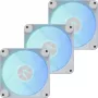APNX FP1-R 120 mm wentylator obudowy 3-pack odwrócony przepływ powietrza, biały