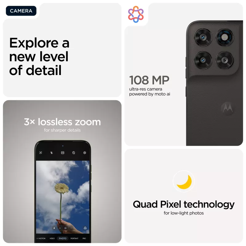 Motorola moto g77 17,3 cm (6,8 cala) Hybrydowy Dual SIM Android 16.0 5G USB Type-C 8 GB 256 GB 5200 mAh Czarny