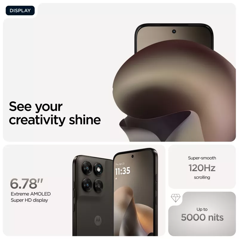 Motorola moto g77 17,3 cm (6,8 cala) Hybrydowy Dual SIM Android 16.0 5G USB Type-C 8 GB 256 GB 5200 mAh Czarny