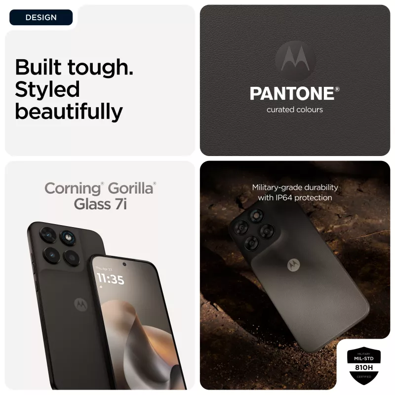 Motorola moto g77 17,3 cm (6,8 cala) Hybrydowy Dual SIM Android 16.0 5G USB Type-C 8 GB 256 GB 5200 mAh Czarny