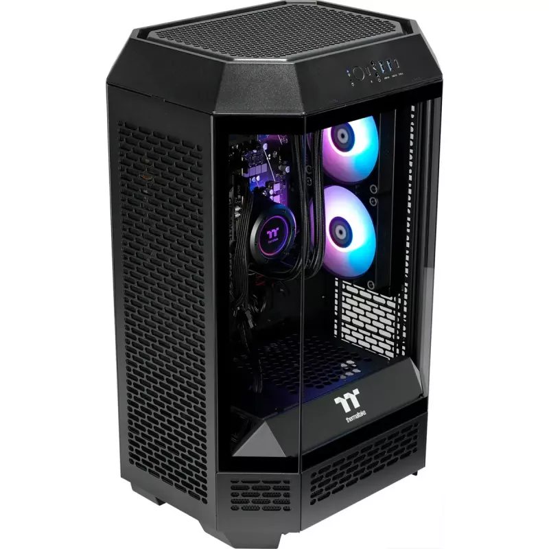 Desktop PC THERMALTAKE FTW T300 5060 czarny/przezroczysty, Windows 11 Pro