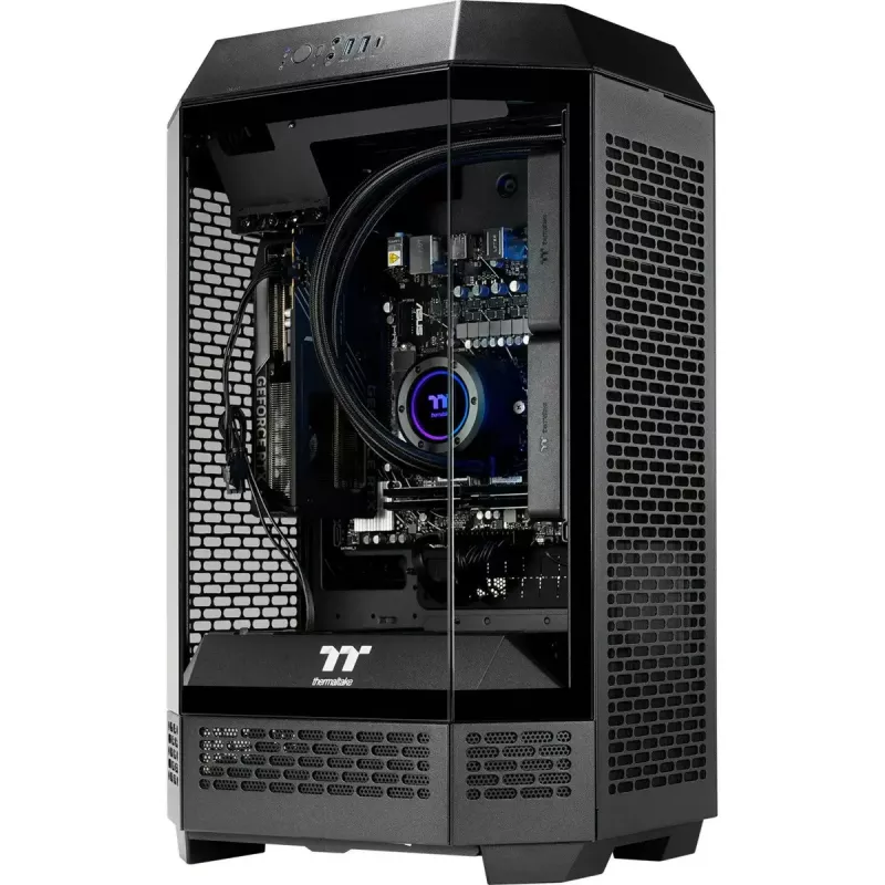 Desktop PC THERMALTAKE FTW T300 5060 czarny/przezroczysty, Windows 11 Pro