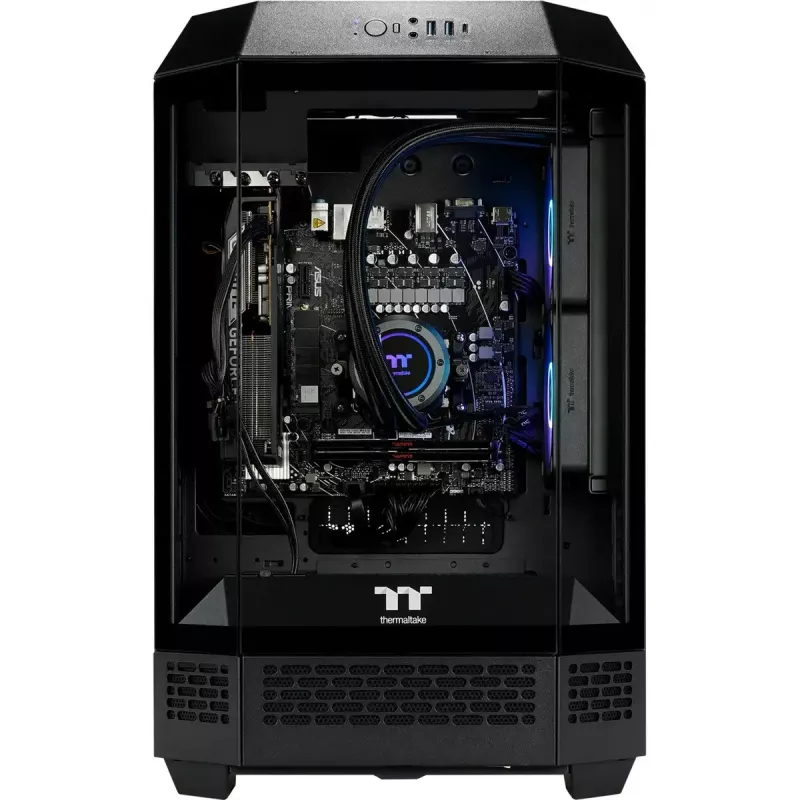 Desktop PC THERMALTAKE FTW T300 5060 czarny/przezroczysty, Windows 11 Pro