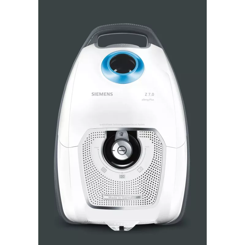 Odkurzacz Siemens VSZ7442S, cylinder, czyszczenie na sucho, 650 W, worek na kurz