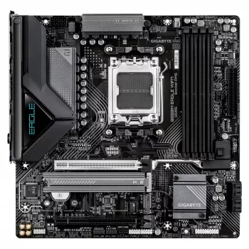 Płyta główna GIGABYTE B850M EAGLE WIFI7 — Micro ATX, Socket AM5, AMD B850, DDR5 do 8200 MHz (O.C.), 4 DIMM, PCIe 5.0, Wi‑Fi 7, 2.5 GbE