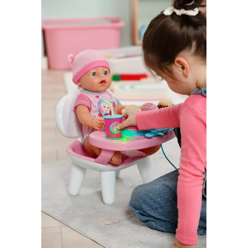 BABY born Stół obiadowy, Stolik dla lalki, od 3 lat, wymagane baterie, efekty dźwiękowe, efekty świetlne
