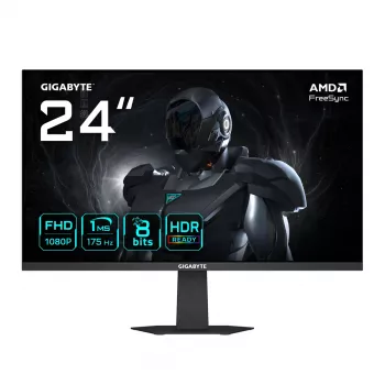 GIGABYTE GS24F14A 24” FHD Gaming Monitor - 1920 x 1080, 175Hz, 1ms, 400 cd/m², FreeSync, HDR Ready, HDMI 2.0, Displayport 1.4