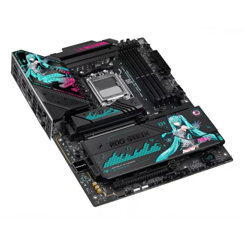 Płyta główna ASUS ROG STRIX X870E-H GAMING MIKU WIFI7 ATX dla gniazd AM5, obsługa DDR5