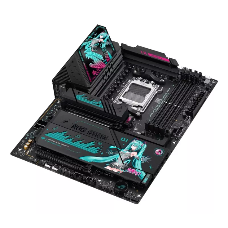 Płyta główna ASUS ROG STRIX X870E-H GAMING MIKU WIFI7 ATX dla gniazd AM5, obsługa DDR5