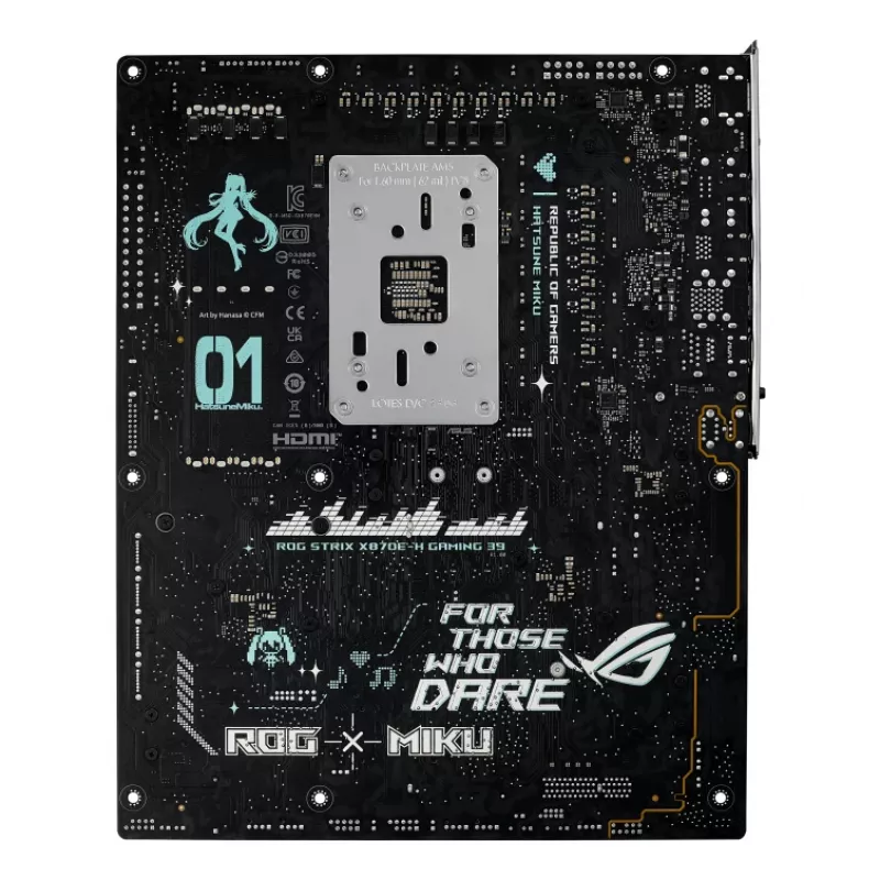Płyta główna ASUS ROG STRIX X870E-H GAMING MIKU WIFI7 ATX dla gniazd AM5, obsługa DDR5