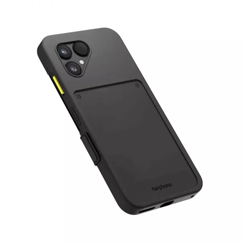 Etui z klapką Fairphone F6FLIP-1ZW-WW1 do Fairphone 6, etui z przednią klapką na ekran 16 cm (6,31 cala), plastik, czarny