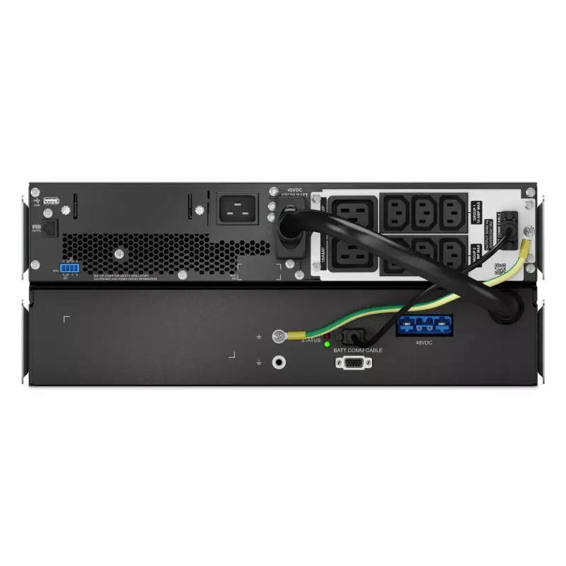 APC Smart-UPS On-Line, 3kVA, litowo-jonowy, Rackmount 4U, 230V, 6x C13+2x C19 gniazda IEC, SmartSlot, wydłużony czas pracy, zestaw szyn w zestawie