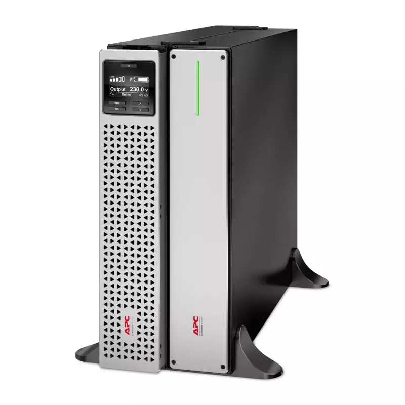 APC Smart-UPS On-Line, 3kVA, litowo-jonowy, Rackmount 4U, 230V, 6x C13+2x C19 gniazda IEC, SmartSlot, wydłużony czas pracy, zestaw szyn w zestawie
