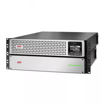 APC Smart-UPS On-Line, 2200 VA, litowo-jonowy, do montażu w szafie 4U, 230 V, 6 gniazd C13 + 2 gniazda C19 IEC, karta sieciowa, wydłużony czas podtrzymania, zestaw szyn montażowych w komplecie