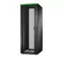 Wolnostojący stelaż serwerowy APC Easy Rack 48U (czarny) z dachem, kółkami, stopkami, 4 uchwytami, panelami bocznymi — 2258W x 800S x 1200G mm