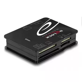 Czytnik kart DeLOCK 91007 USB 2.0 Czarny CF MMC MS MicroSD xD