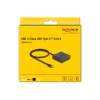Koncentrator USB DeLOCK 18911 Type-C 10000 Mbit/s Czarny