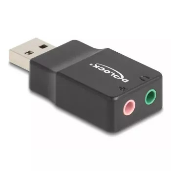 DeLOCK Zewnętrzna karta dźwiękowa USB DeLOCK 66634 USB-A na 2 x 3,5 mm
